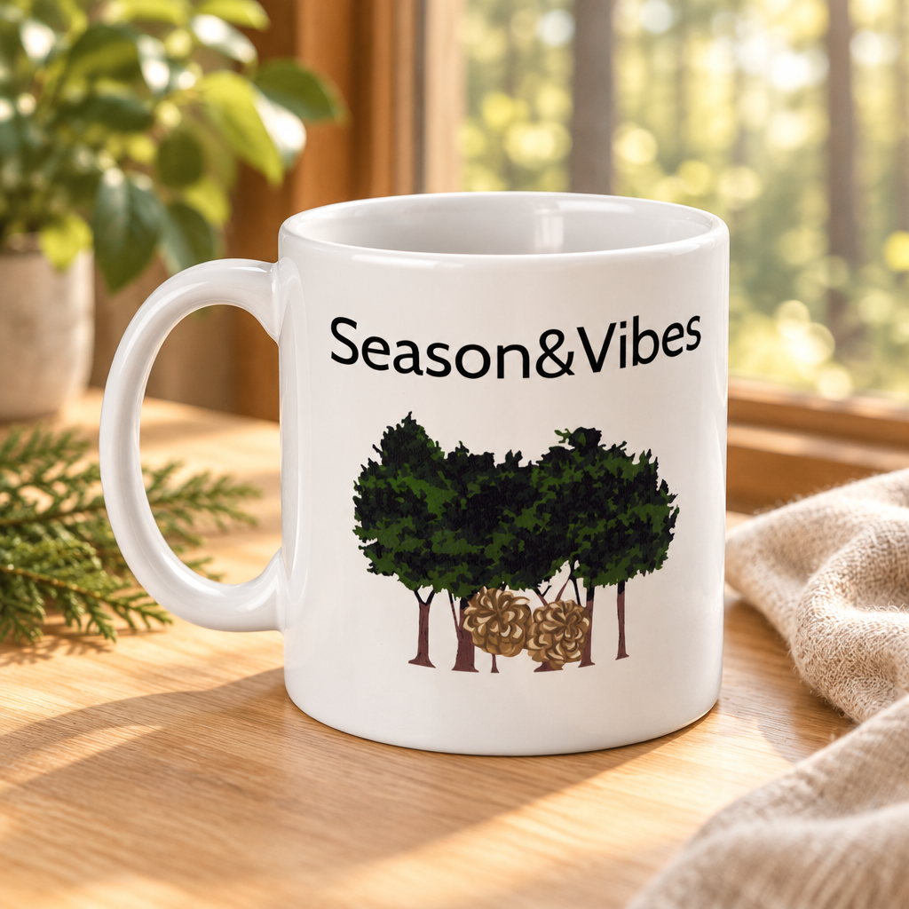 Season&Vibes Boom-mok met bosrijke achtergrond